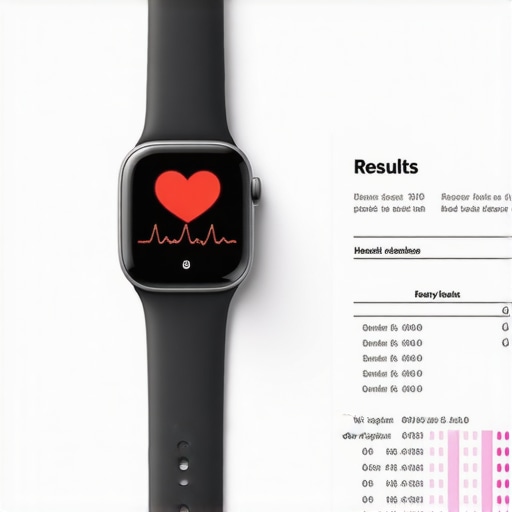 Wearable Data vs Clinical Lab Results Comparison of smartwatch health tracking data and official medical lab test results.